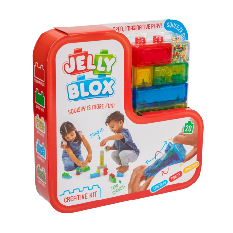 Jelly Blox - Set creativ de joaca, 20 piese copii varsta 2-3 ani|3-5ani|5-7ani [1]