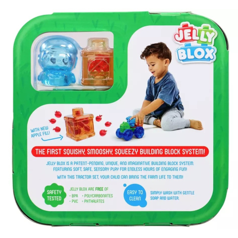 Jelly Blox - Set de joaca cu tractor, 12 piese copii varsta 2-3 ani|3-5ani|5-7ani [3]