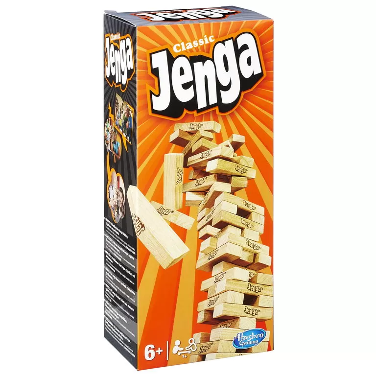 Jucării și Jocuri pentru copii - Joc Jenga cu piese din lemn, varsta de la 6 ani la +15 ani