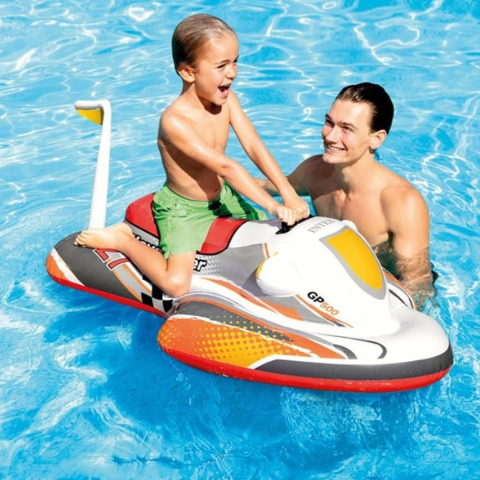 Jet Ski Gonflabil pentru Copii, Baza Stabila, Manere Rezistente, Dimensiuni 1.17 x 0.77 m [3]