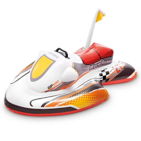 Jet Ski Gonflabil pentru Copii, Baza Stabila, Manere Rezistente, Dimensiuni 1.17 x 0.77 m [4]