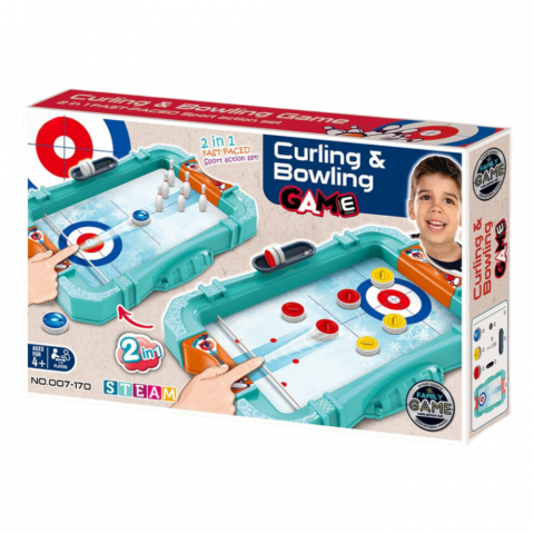 Jucării și Jocuri pentru copii - Joc 2 in 1 - Bowling & Curling