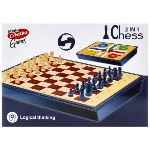 Jucării și Jocuri pentru copii - Joc 2in1 - Sah si Parchis - MegaCreative, 17x12cm, 3+ ani, 511316
