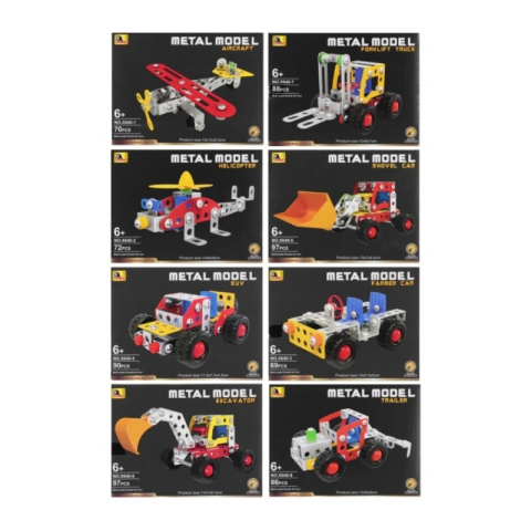 Joc constructie vehicule din metal MegaCreative 567506, 18x14x3cm, diverse modele, +6ani [1]