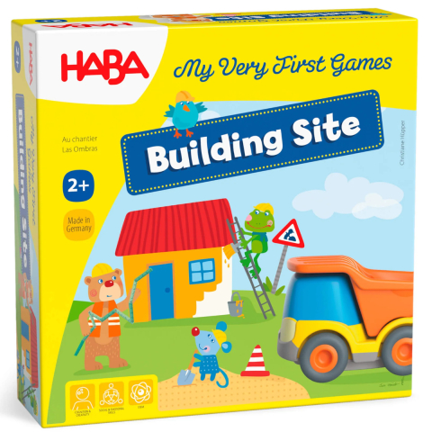 Jucării și Jocuri pentru copii - Joc Cooperativ Haba Santierul de Constructii, Primul Meu Joc de Memorie, Varsta 2 Ani+