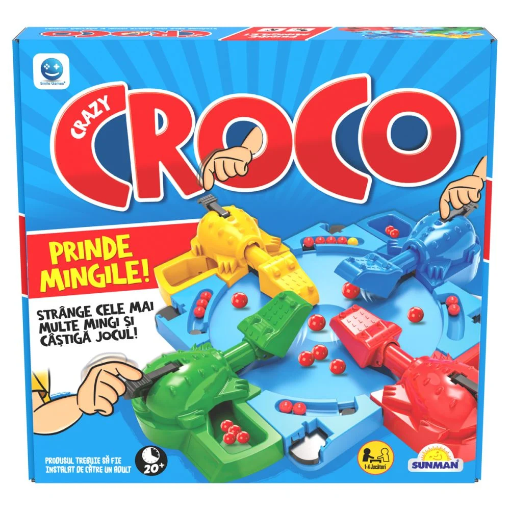 Jucării și Jocuri pentru copii - joc Crazy Croco  Smile Games