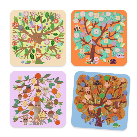 Joc creativ Colaj cu stickere din fetru, Djeco pentru Baiat, Fata varsta 45722 [1]
