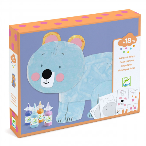 Seturi colorat, pictură și desen - Joc creativ de pictat pentru cei mici Explorare prin Culoare, Djeco, varsta 1 - 3 ani, Baiat, Fata