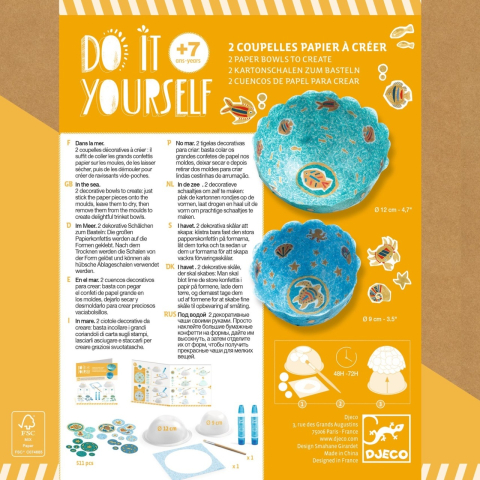 Joc creativ DIY In mare, Djeco Baiat, Fata, varsta +9 ani, 6 - 9 ani [1]