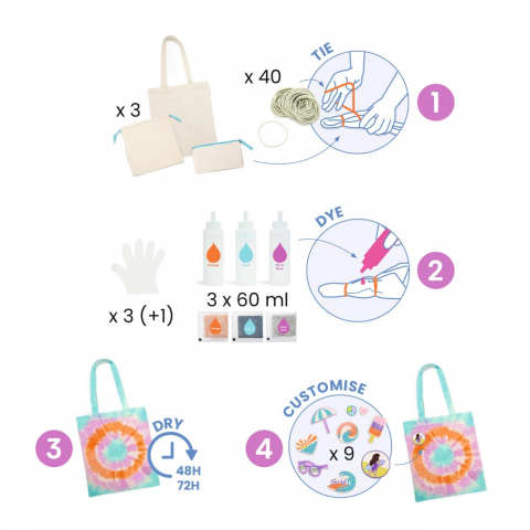 Joc creativ DIY Raza de soare, Djeco, varsta 9+ ani, Fata [2]