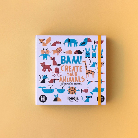 Jucării și Jocuri pentru copii - Joc creativ stampile Animale, Londji, varsta 3 - 6, 6 - 9 ani, Baiat, Fata