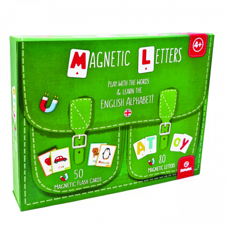 Jucării și Jocuri pentru copii - Invata alfabetul, Joc Magnetic cu Litere si Imagini, varsta 3 - 6, 6 - 9 ani, Baiat, Fata