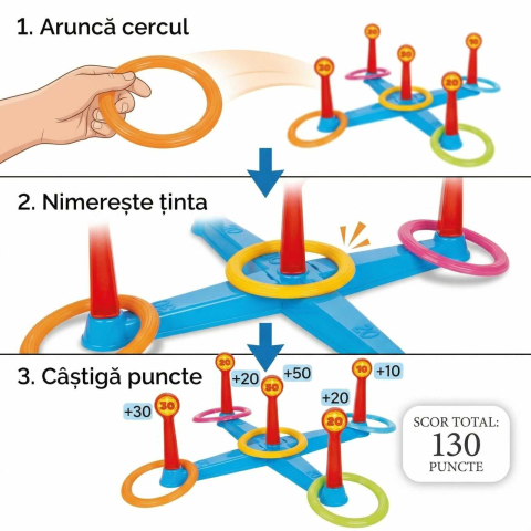 Joc aruncat la tinta cu inele copii 3+ ani [2]