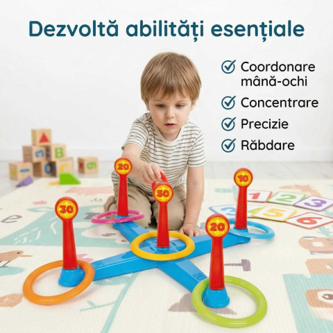 Joc aruncat la tinta cu inele copii 3+ ani [5]