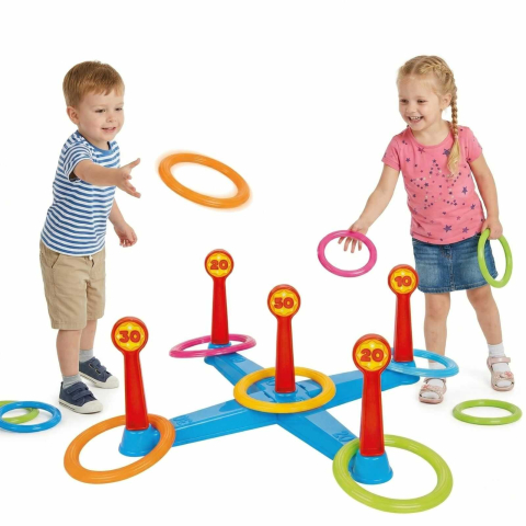 Jucarii de Indemanare, Sortare, Motricitate - Joc aruncat la tinta cu inele copii 3+ ani