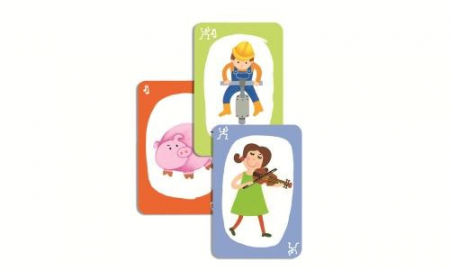 Pouet Pouet, Joc de mima si sunete cu 100 de carti, Djeco, varsta 6 - 9, 9+ ani, Baiat, Fata [1]