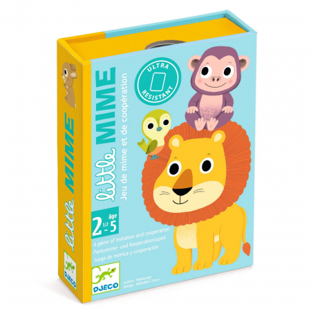 Jucării și Jocuri pentru copii - Little Mime, Joc de mima si cooperare, 30 carti de joc, Djeco Toddler, varsta 3 - 6 ani, Baiat, Fata