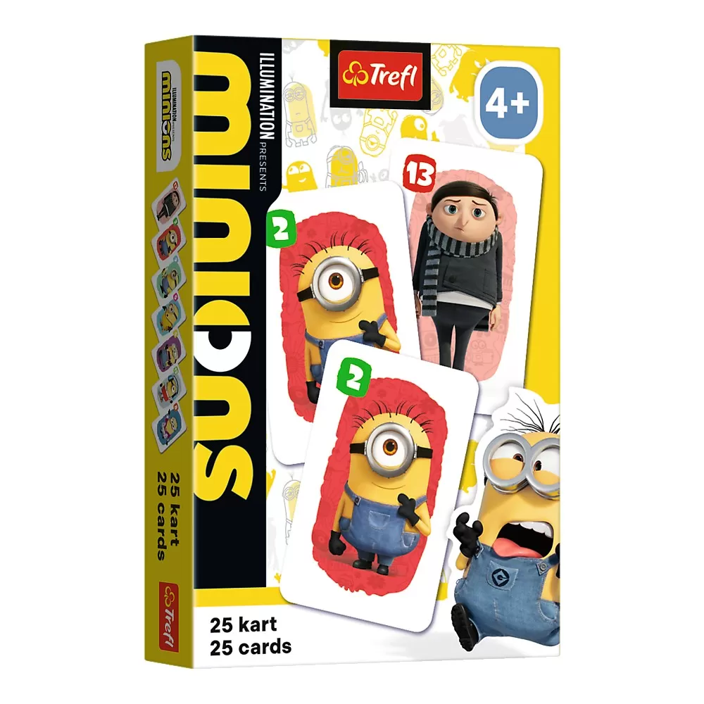 Lichidare stoc - Totul la 9.90 Lei - Joc de carti pacalici minionii, varsta de la 4 ani la 8 ani