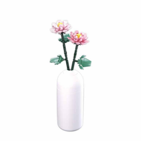 Jucării și Jocuri pentru copii - Joc de constructie Bujori, pvc, Sluban M38-B1101-05, 224 piese, 9.2x9.2x21.8cm