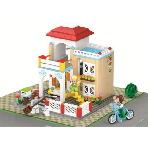 Jucării și Jocuri pentru copii - Joc de constructie Dulce casa, pvc, Sluban M38-B0533, 380 piese, 38x28.5x6.7cm