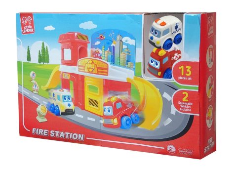 Jucării și Jocuri pentru copii - Joc de constructie - Prima mea statie de pompieri