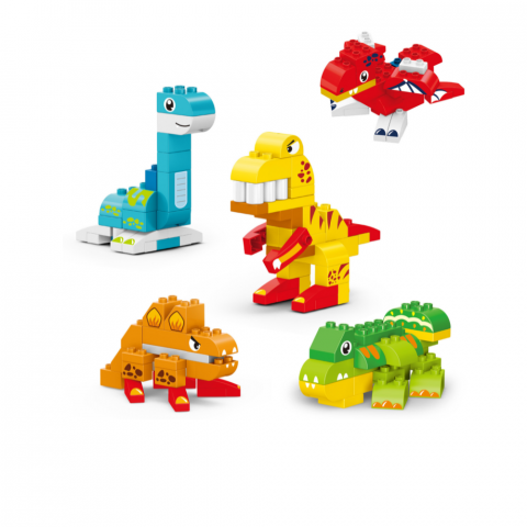 Joc de constructie STEAM - Dinozauri (135 piese) [1]