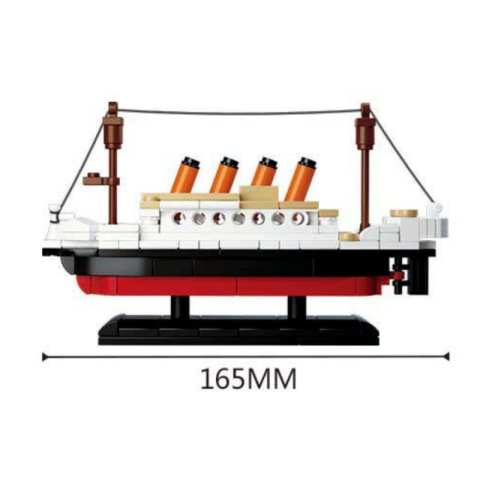 Jucării și Jocuri pentru copii - Joc de constructie Vapor Titanic, pvc, Sluban M38-B0576, 194 piese, 23.7x18.9x4.5cm