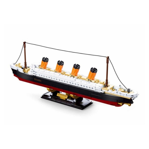 Jucării și Jocuri pentru copii - Joc de constructie Vapor Titanic, pvc, Sluban M38-B0835, 481 piese, 4.5x33x6.7cm