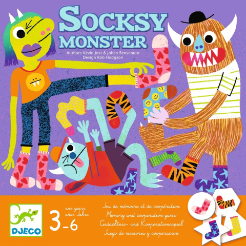 Joc de cooperare Socksy Monster, Djeco Baiat, Fata, varsta +9 ani, 6 - 9 ani [1]