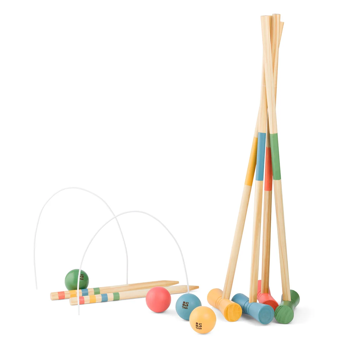 Jucării și Jocuri pentru copii - Joc de Croquet din lemn, varsta 6+ ani