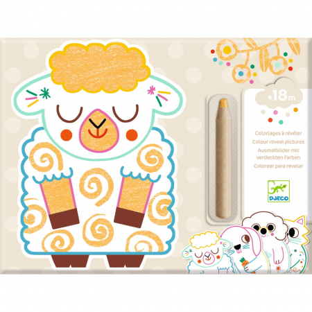 Art & Craft si Artizanat - Set de colorat si desenat, Prieteni din ograda, Djeco, varsta 1 - 3 ani, Baiat, Fata