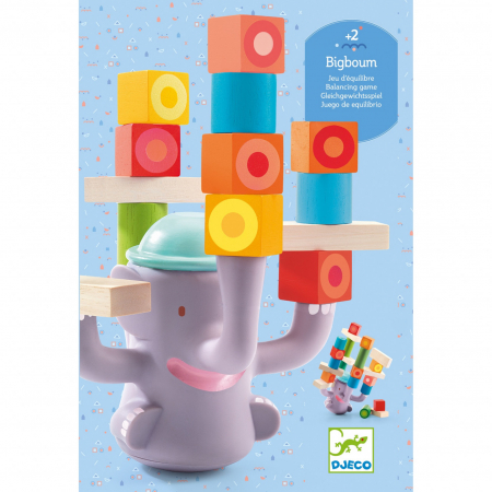 Jocuri de Masa, Societate, Cooperare si Boardgames - Bigboum, Joc de echilibru si dexteritate, Djeco, varsta 1 - 3, 3 - 6 ani, Baiat, Fata
