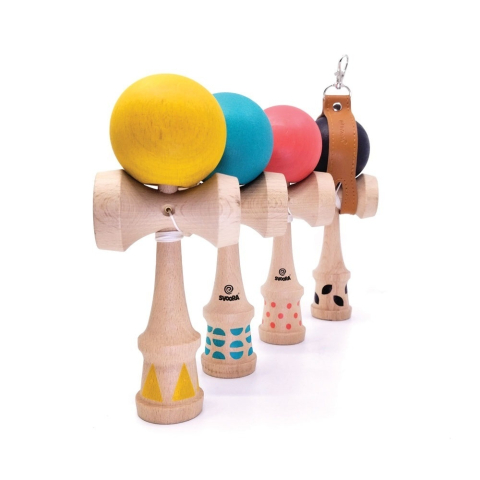 Joc de indemanare Kendama din lemn, Svoora pentru Baiat, Fata varsta 6 - 9, 9+ [3]