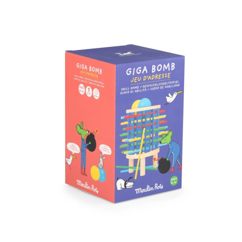 Jucării și Jocuri pentru copii - Joc de indemanare si suspans Giga bomb, Moulin Roty , varsta 3 - 6 ani, 6 - 9 ani