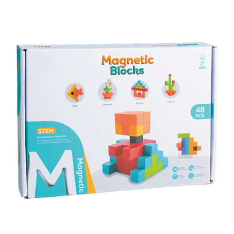 Jocuri si Jucarii Educative - Joc de logica STEM magnetic - Modele 3D