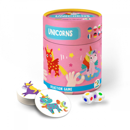 Jucării și Jocuri pentru copii - Joc de observare si rapiditate, Unicorni, 3-7 ani