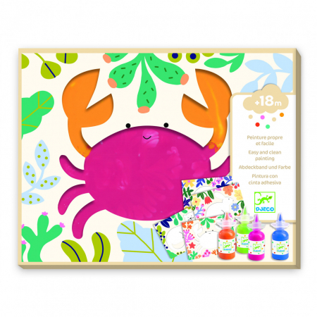 Art & Craft si Artizanat - Set de pictura pentru cei mici, Frumos si simplu, Djeco, varsta 1 - 3 ani, Baiat, Fata