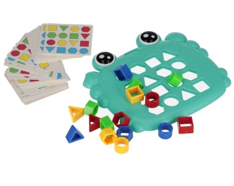 Jocuri de Masa, Societate, Cooperare si Boardgames - Joc Educativ Forme Geometrice - Memorie, Rapiditate si Gandire Logica - pentru Copii 3 ani+