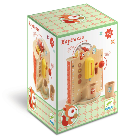 Electrocasnice & Climatizare - Joc de rol Espressor din lemn, Djeco Baiat, Fata, varsta 3 - 6 ani, 6 - 9 ani