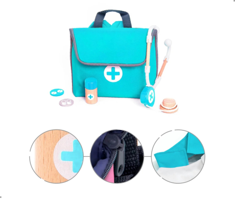 Joc de rol Trusa completa de doctor, turcoaz, UMU Toys pentru Baiat, Fata varsta 45722 [4]
