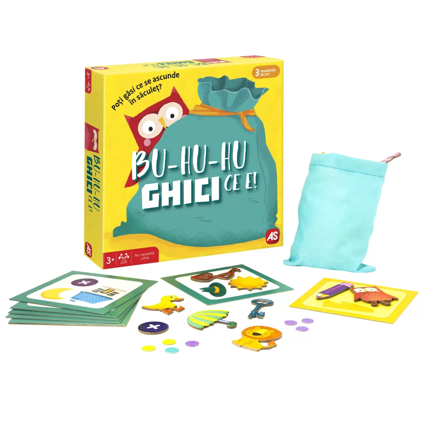 Jocuri de Masa, Societate, Cooperare si Boardgames - Bu-hu-hu, Ghici ce e, Joc de societate, 3 ani+, varsta de la 3 ani la 7 ani