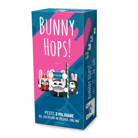 Jucării și Jocuri pentru copii - Joc de societate Bunny Hops, limba romana varsta 14-18 ani ,18+, Unisex