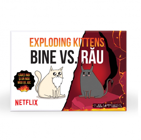 Joc de societate Exploding Kittens: BINE vs RAU varsta 7-9 ani ,9-12 ani ,12-14 ani ,14-18 ani ,18+, Unisex [3]