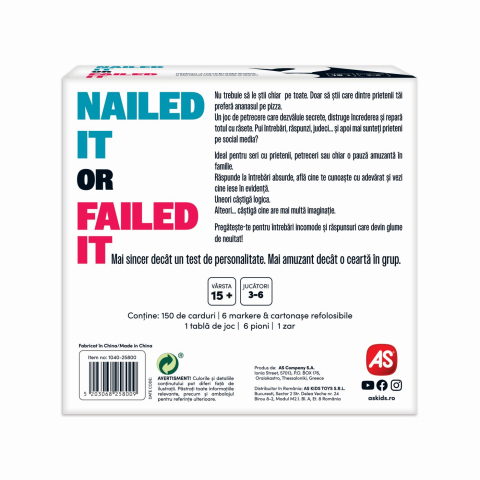 Joc de societate nailed it or failed it in limba romana [2]