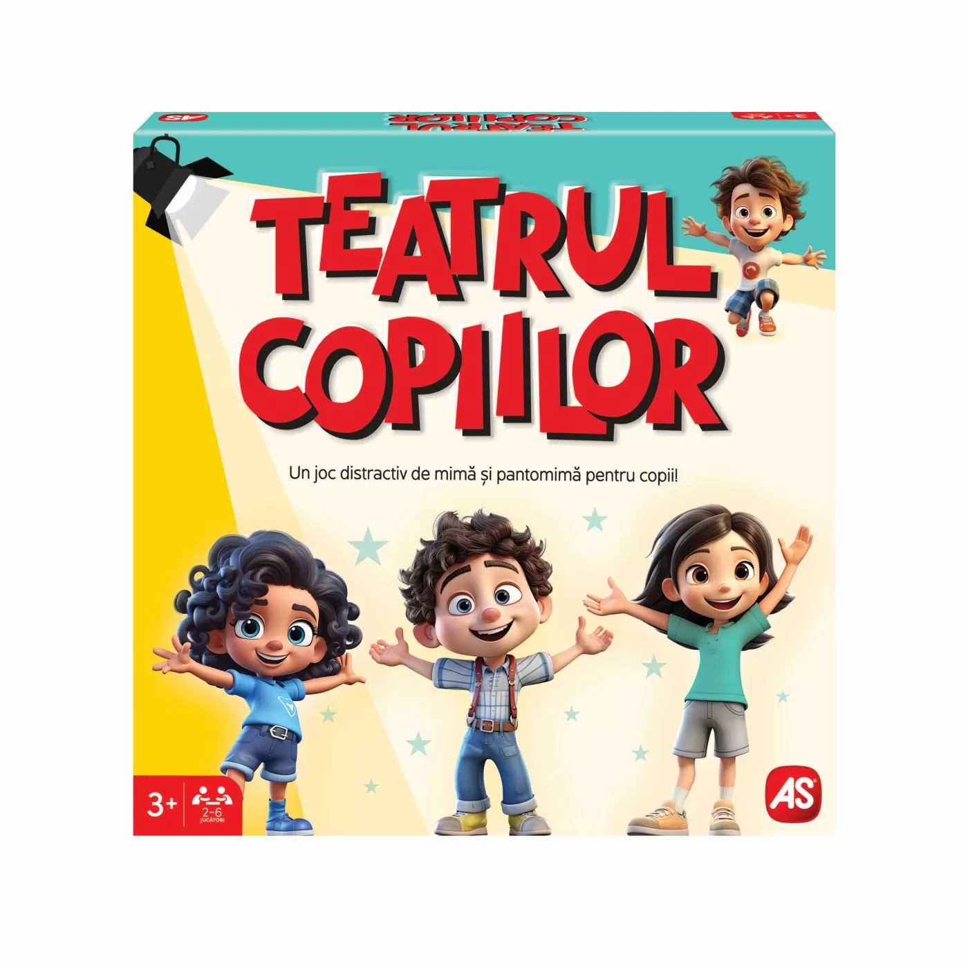 Jucării și Jocuri pentru copii - Teatrul copiilor, Joc de mima si de societate, 3 ani+, varsta de la 3 ani la 12 ani