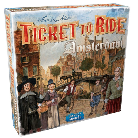 Jucării și Jocuri pentru copii - Joc de societate Ticket to Ride Amsterdam, limba engleza varsta 8-9 ani ,9-12 ani ,12-14 ani ,14-18 ani ,18+, Unisex