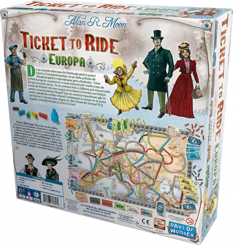 Joc de societate Ticket to Ride Europa, limba romana varsta 7-9 ani ,9-12 ani ,12-14 ani ,14-18 ani ,18+, Unisex [1]