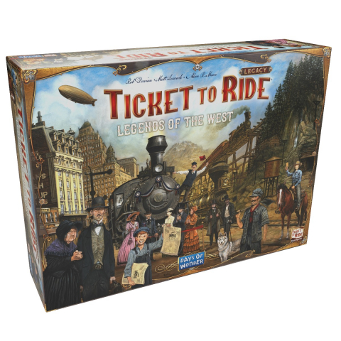 Jucării și Jocuri pentru copii - Joc de societate Ticket to Ride Legacy Legends of the West, limba engleza varsta 10-12 ani ,12-14 ani ,14-18 ani ,18+, Unisex