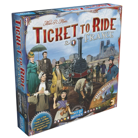 Jucării și Jocuri pentru copii - Joc de societate Ticket to Ride Map Collection France & Old West, extensie, limba engleza varsta 7-9 ani ,9-12 ani ,12-14 ani ,14-18 ani ,18+, Unisex