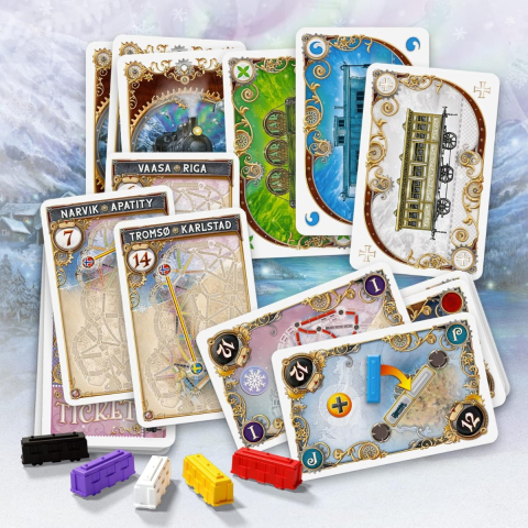 Joc de societate Ticket to Ride Northern Lights, limba engleza copii varsta 8 ani + [1]